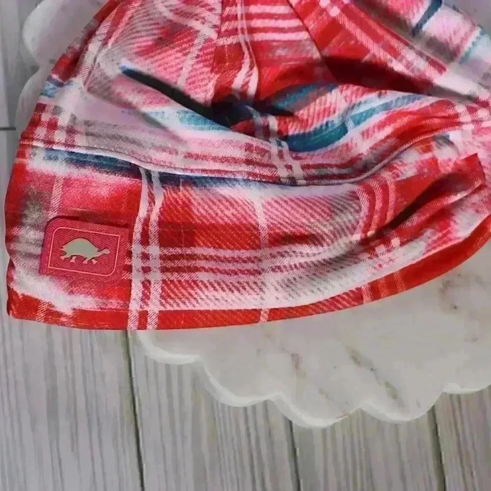 Girl's Turtlefur pink/multi color helmet friendly beanie NWT comfort shell Shimm